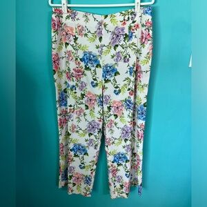 #48 NWT Alice + Olivia Floral Pattern Dress Pants Size 14